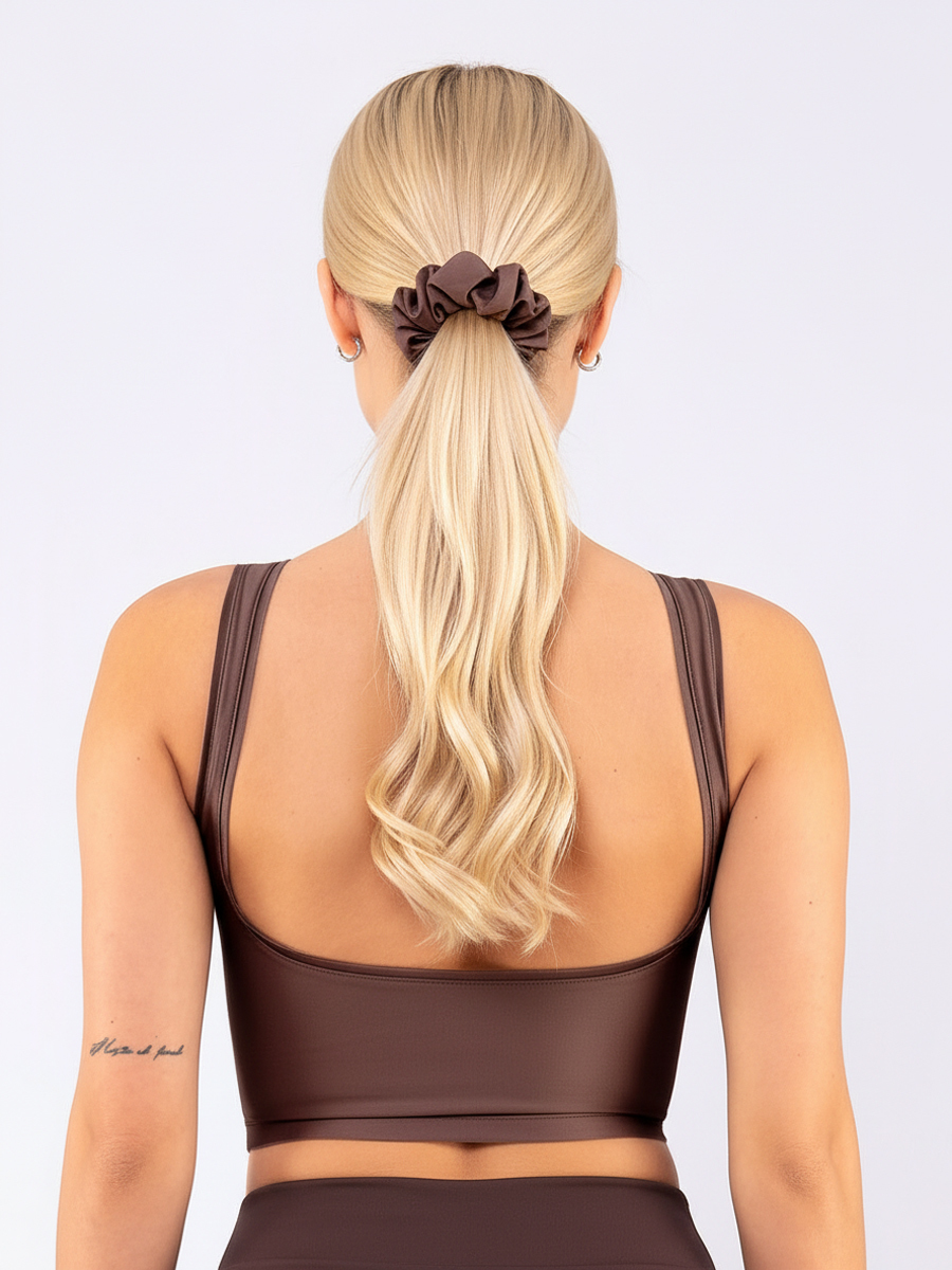 AC214 | Scrunchie Monochrome Καφέ AC214