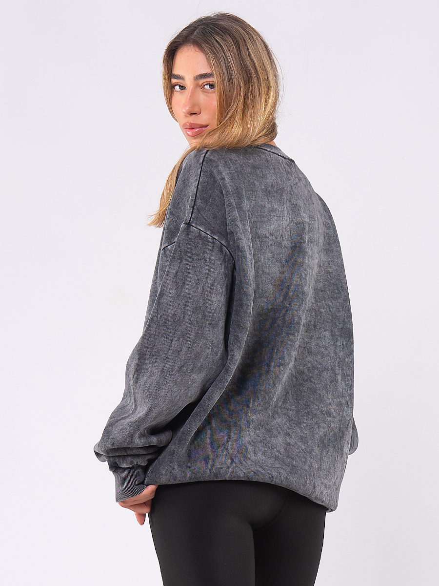 C1064 | Drama - Crewneck Ανθρακί C1064