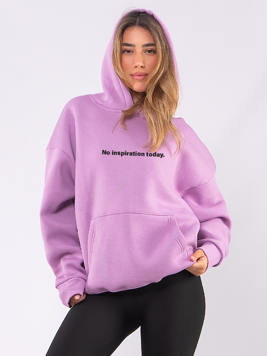 C1065 | No Inspiration - Hoodie Λιλά C1065