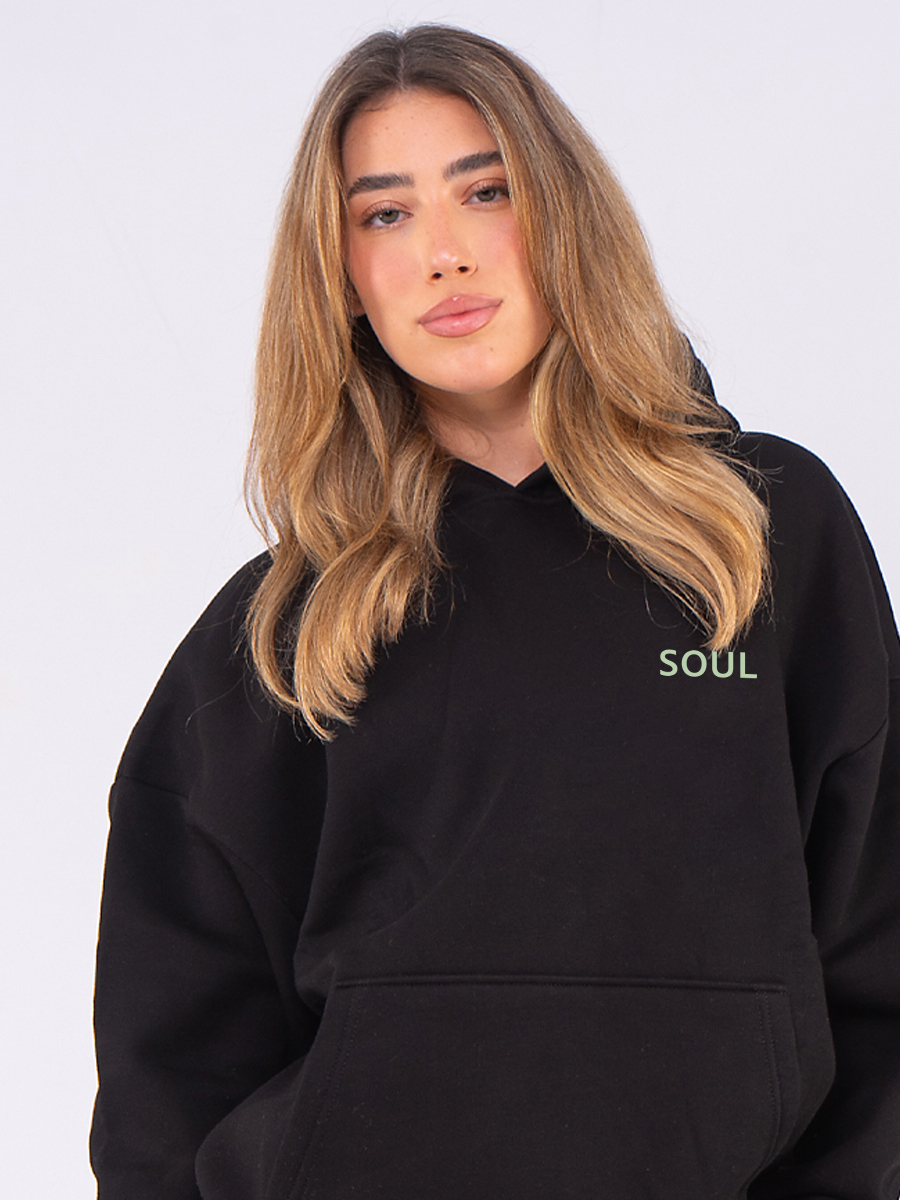C1092 | Soul - Hoodie Μαύρο C1092