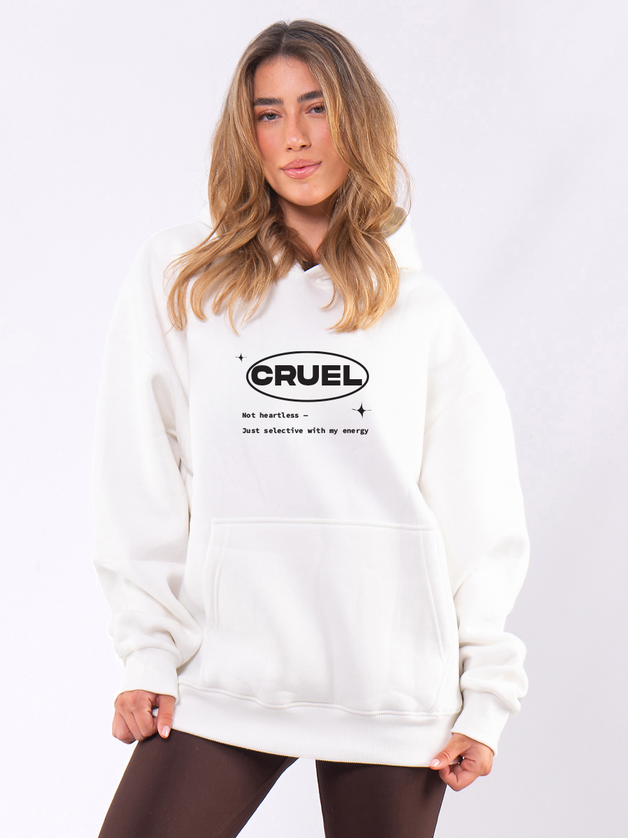 C1101 | Cruel - Hoodie Άσπρο C1101