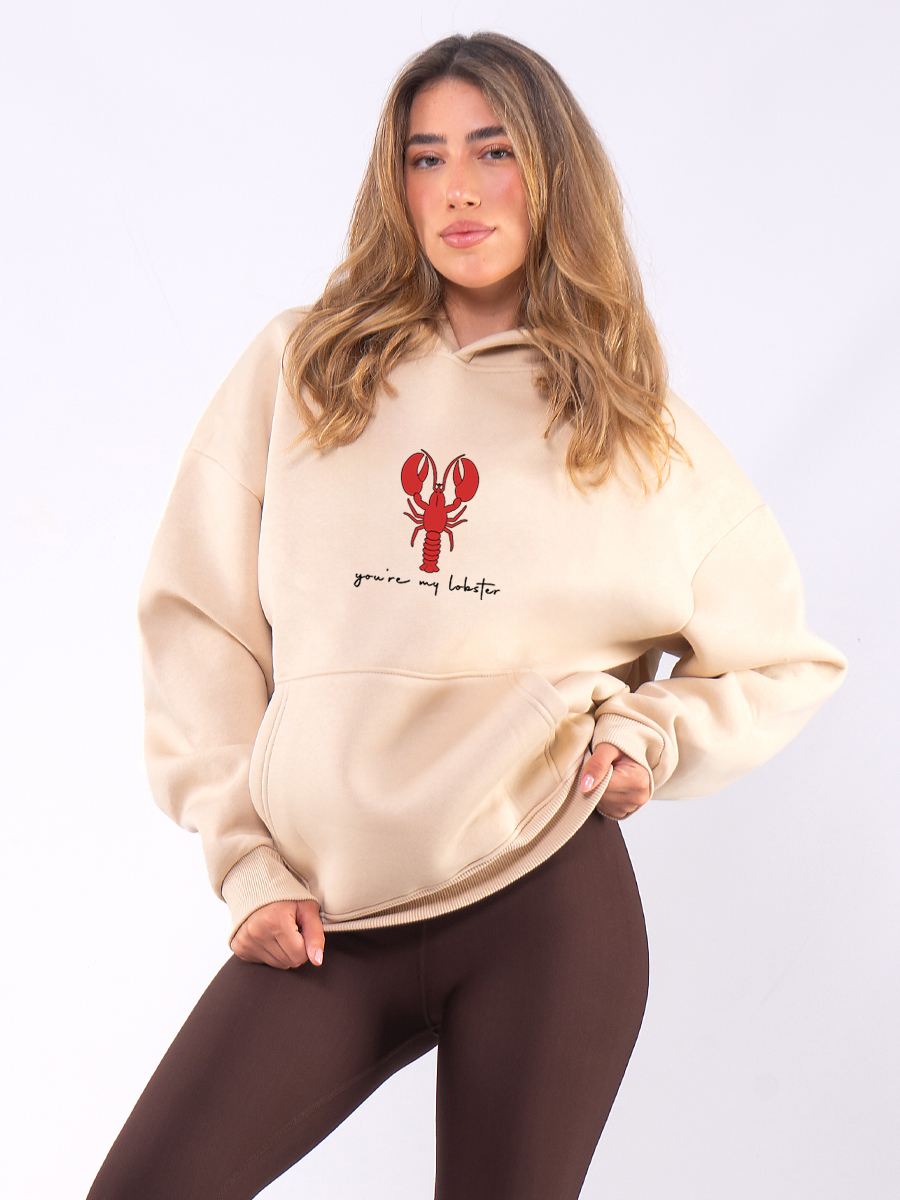 C1108 | Lobster - Hoodie Μπεζ C1108