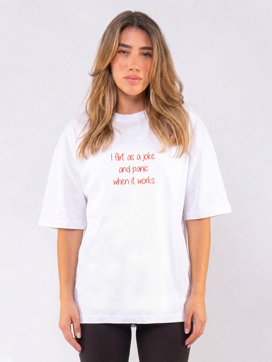C1133 | Flirt - Oversized Άσπρο C1133