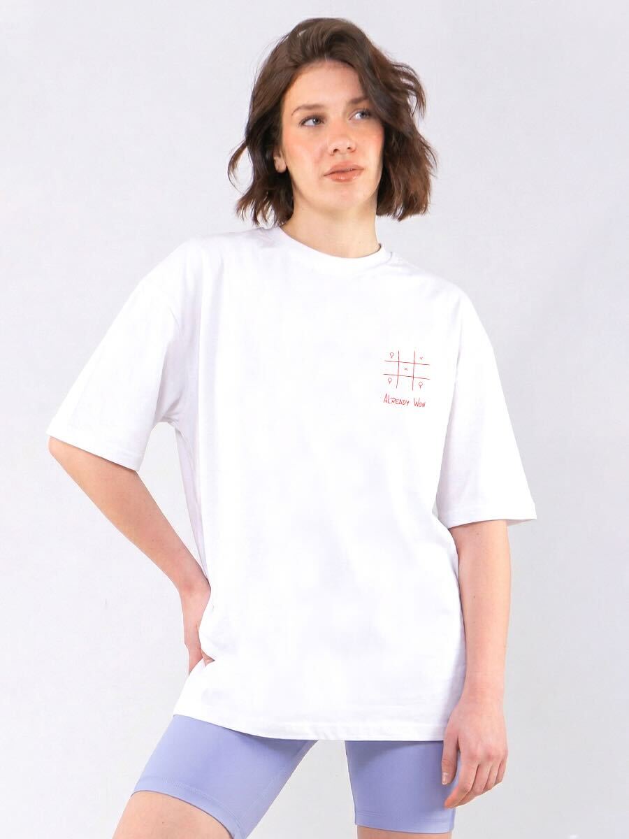 C1146 | Already Won - Oversized Άσπρο C1146