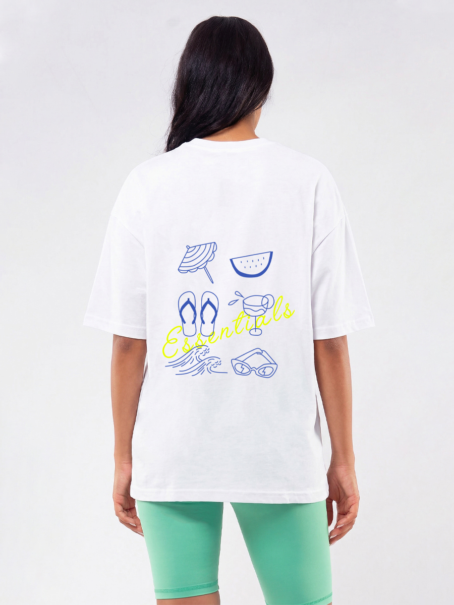 C1196 | Summer Essentials - Oversized Άσπρο C1196