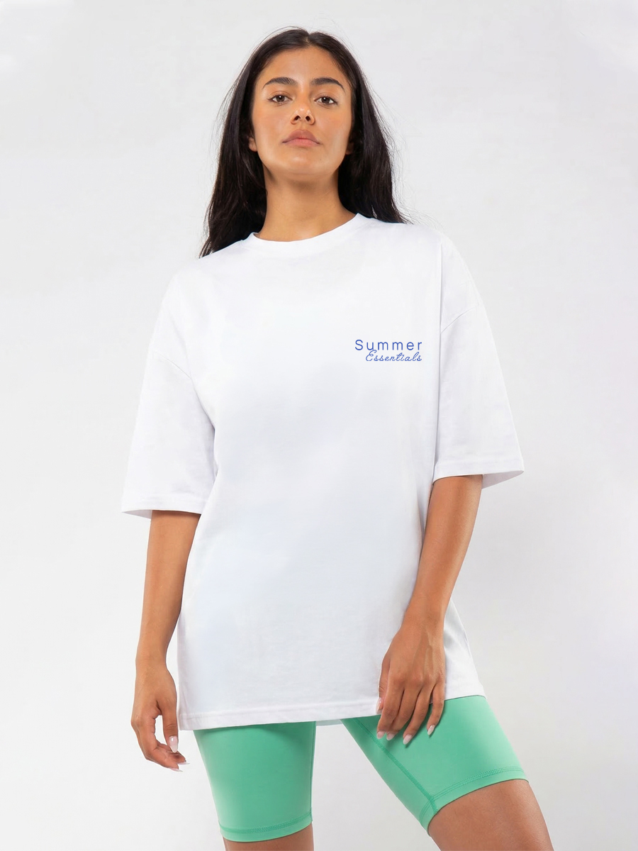 C1196 | Summer Essentials - Oversized Άσπρο C1196