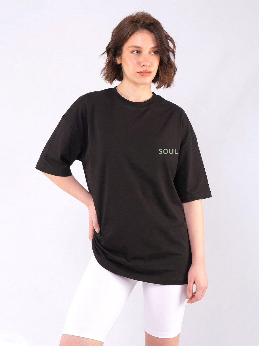 C1209 | Soul - Oversized Μαύρο C1209