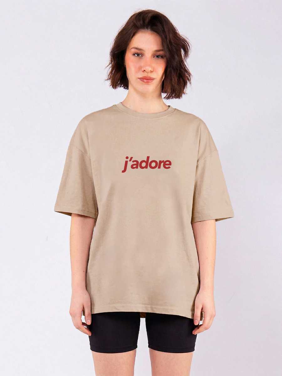 C1217 | Jadore - Oversized Μπεζ C1217