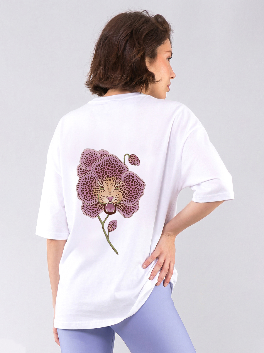 C1226 | The Wild Orchid - Oversized Άσπρο C1226