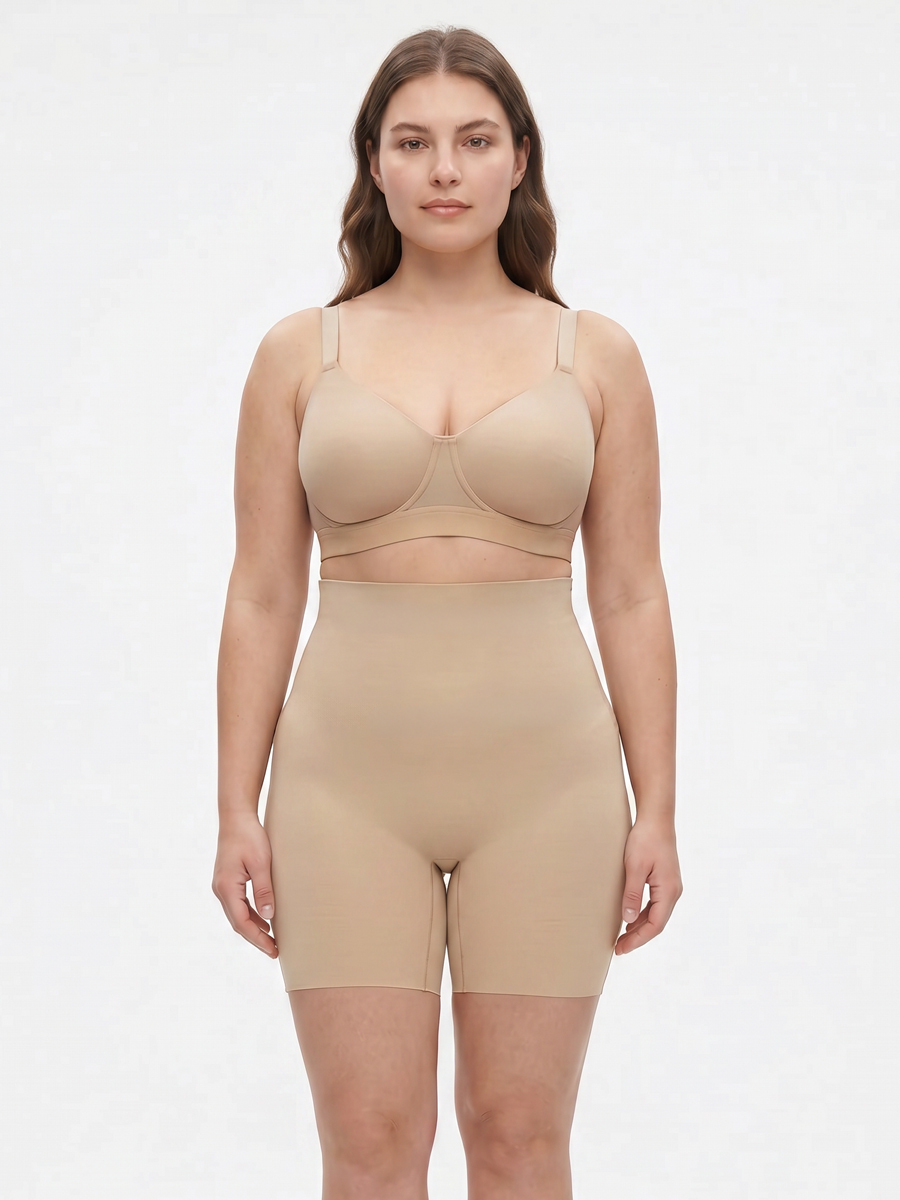 U107 | Shorts Sculpt Shaper Nude Μπεζ U107